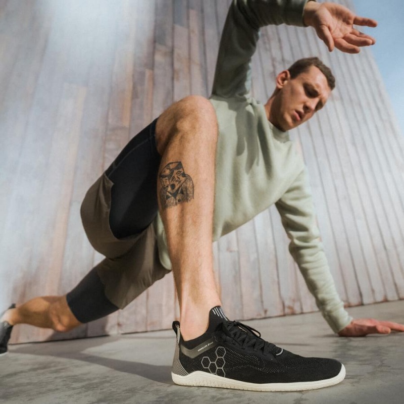 Tenis Training Vivobarefoot Primus Lite Knit Hombre Obsidian | MX346EI