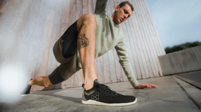 Tenis Training Vivobarefoot Primus Lite Knit Hombre Obsidian | MX346EI