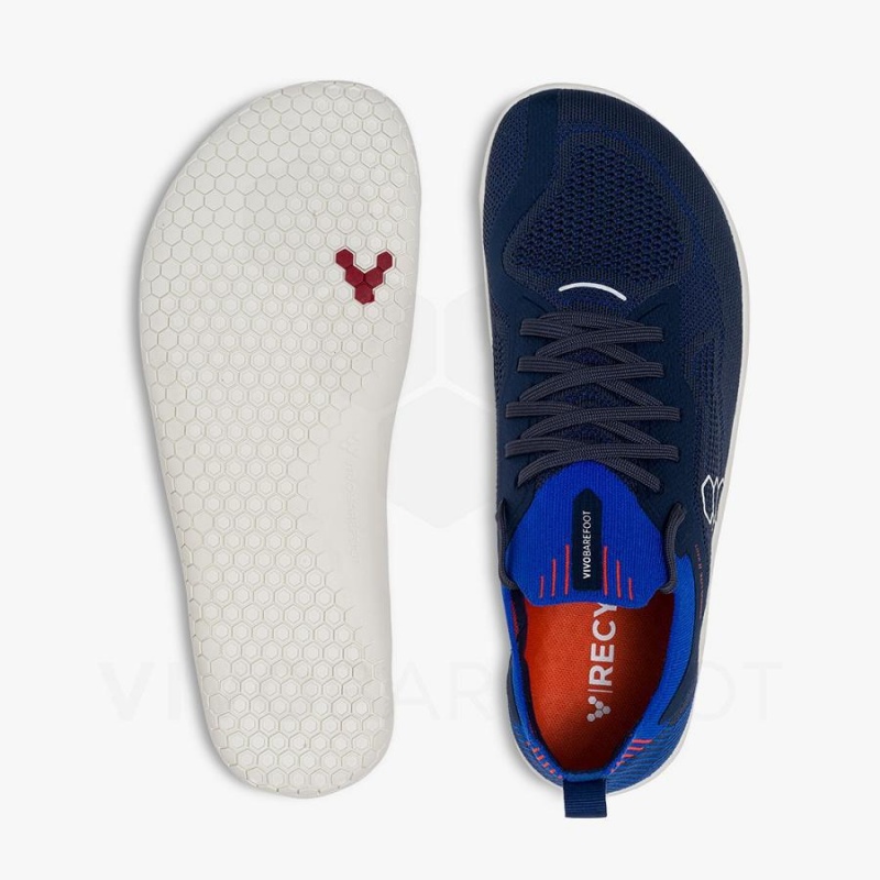 Tenis Training Vivobarefoot Primus Lite Knit Hombre Azul Marino | MX345FU