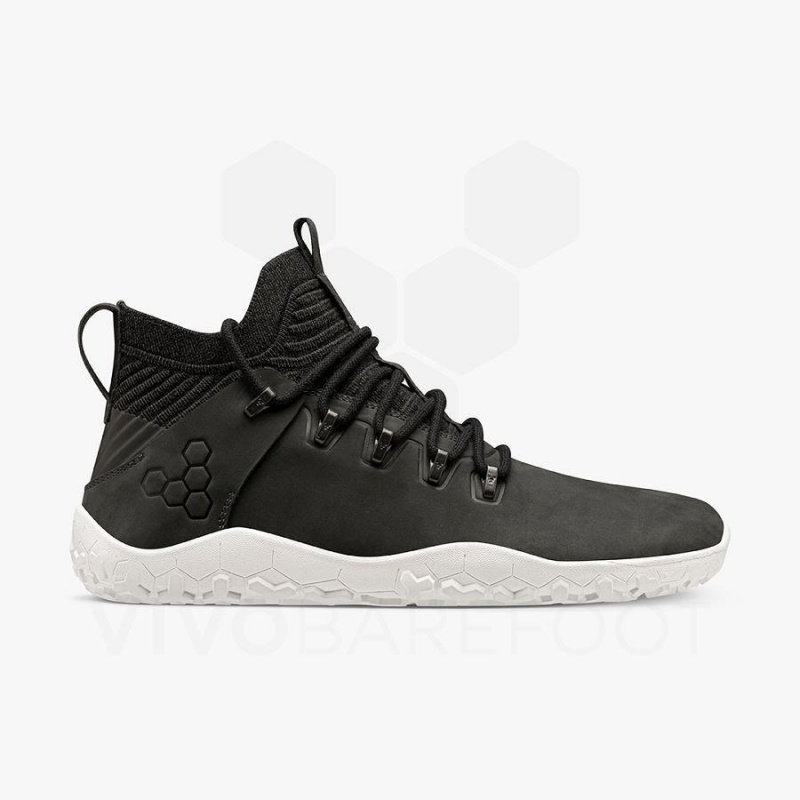 Tenis de Senderismo Vivobarefoot Magna FG Mujer Obsidian Blancos | MX253TL