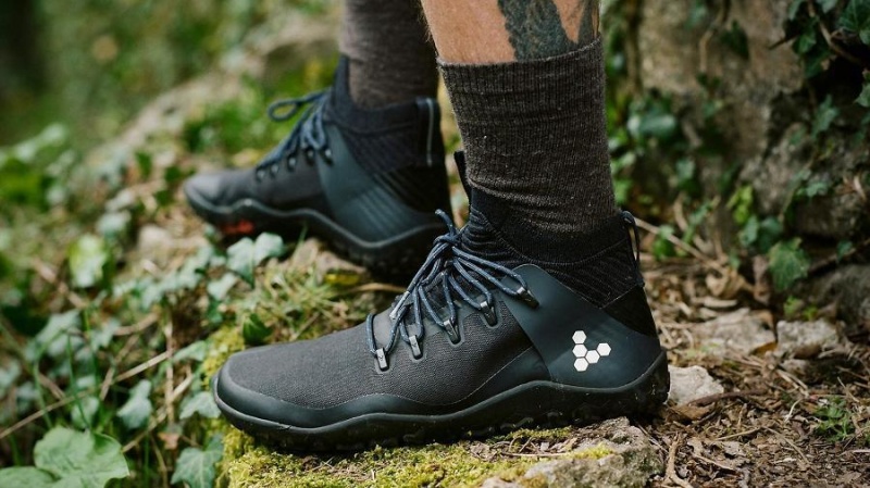 Tenis de Senderismo Vivobarefoot Magna Trail II FG Hombre Obsidian | MX404YF