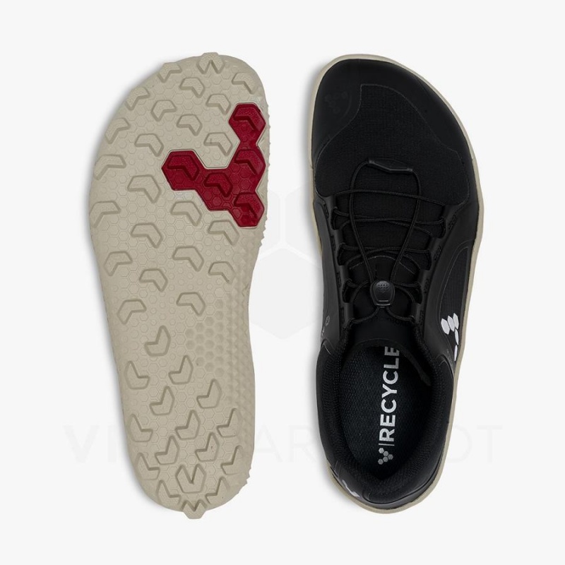 Tenis de Senderismo Vivobarefoot Primus Trail III All Weather SG Hombre Obsidian | MX414OB