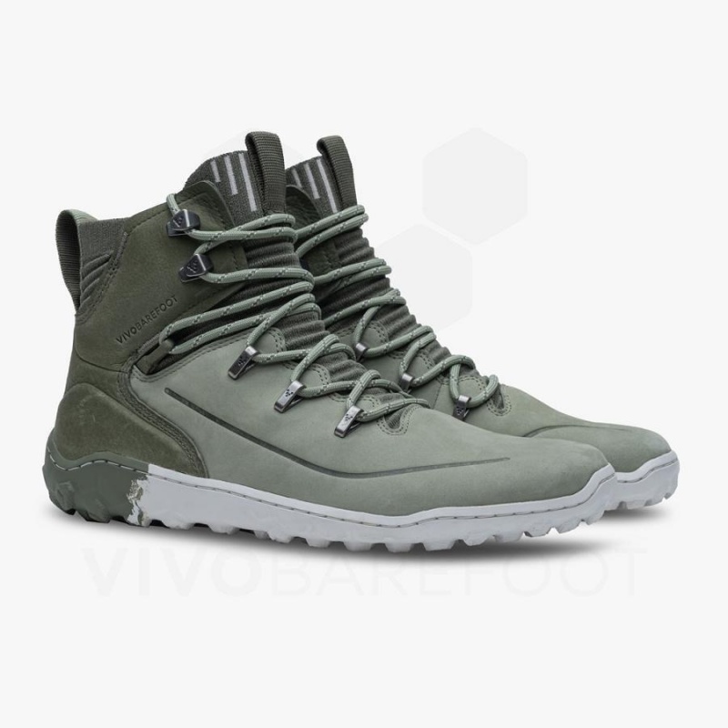 Tenis de Senderismo Vivobarefoot Tracker Decon FG2 Mujer Verde Oliva | MX269DO