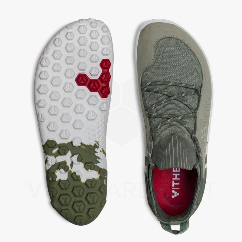 Tenis de Senderismo Vivobarefoot Tracker Decon Low FG2 Hombre Verde Oliva | MX423FU