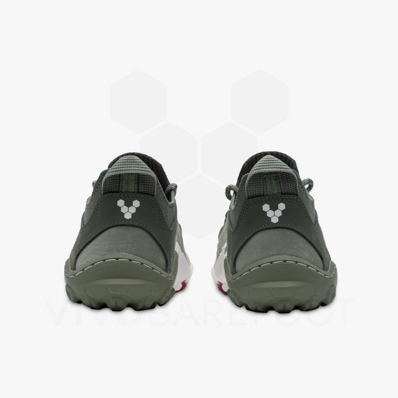 Tenis de Senderismo Vivobarefoot Tracker Decon Low FG2 Hombre Verde Oliva | MX423FU