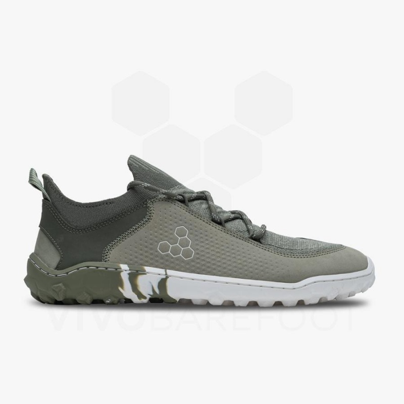 Tenis de Senderismo Vivobarefoot Tracker Decon Low FG2 Hombre Verde Oliva | MX423FU