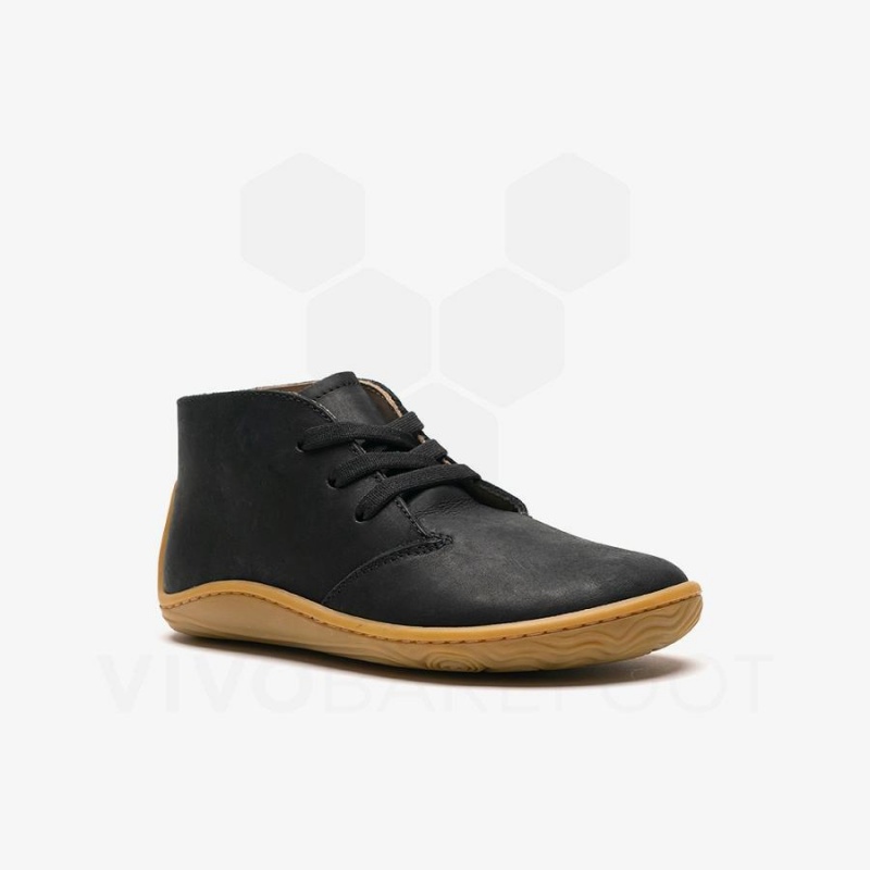 Zapatos Vivobarefoot Gobi Addis Niños Obsidian | MX015XG