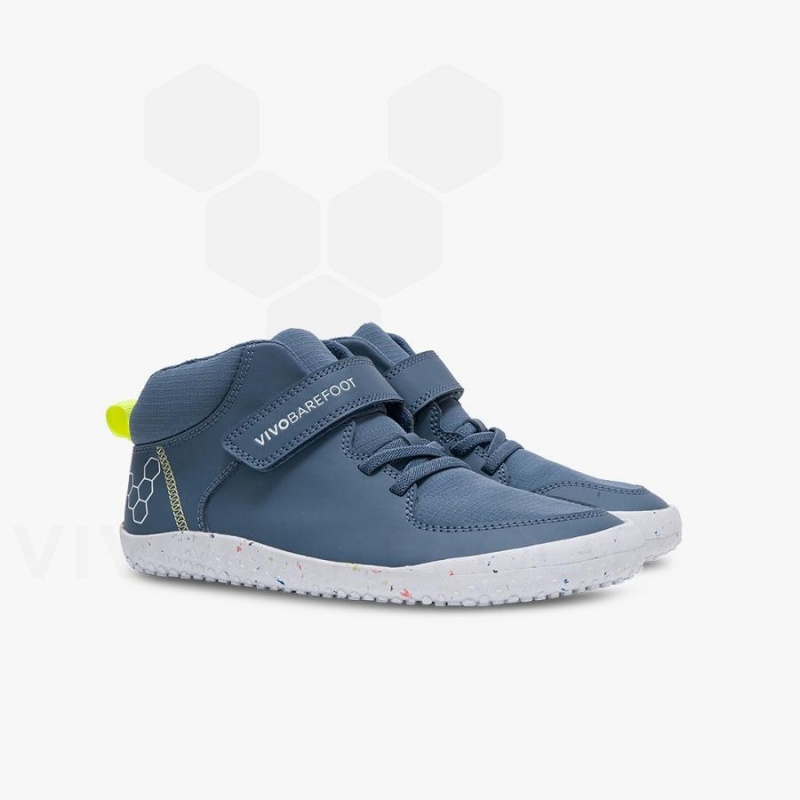 Zapatos Vivobarefoot Primus Ludo Hi Juniors Niños Azules | MX027LQ