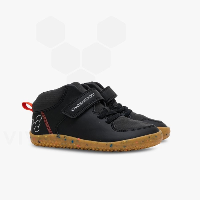 Zapatos Vivobarefoot Primus Ludo Hi Niños Obsidian | MX030IR